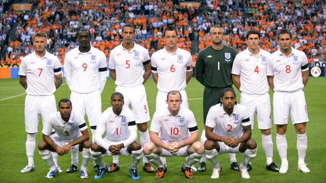 Alineación de la selección inglesa