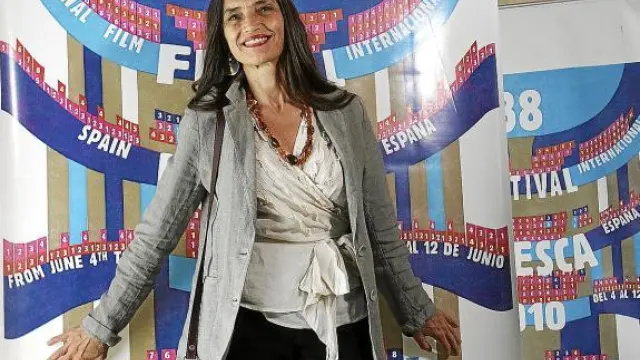 Ángela Molina, ayer en el Festival de Huesca, horas antes de recibir el premio 'Luis Buñuel'