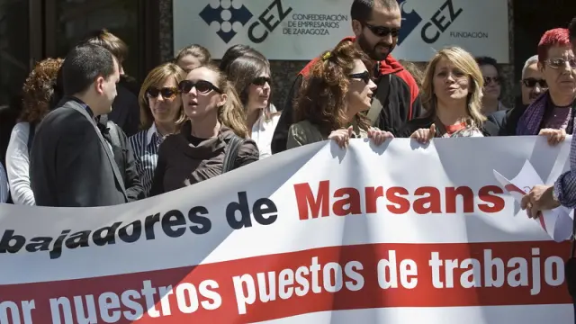Concentración de trabajadores del 11 de mayo en Zaragoza