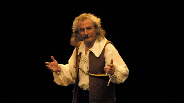 Rafael Álvarez, 'el Brujo', en su actuación en el pasado Festival Castillo de Alcañiz.