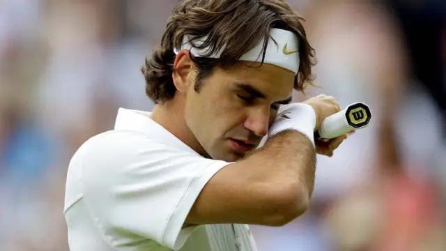 Federer, en un momento del partido.