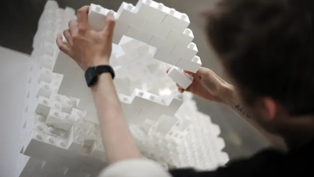 Festival de diseño con piezas de Lego, en Berlín