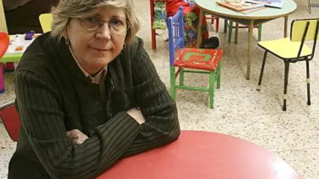 María Ángeles Val, en las instalaciones de la asociación Apefa.