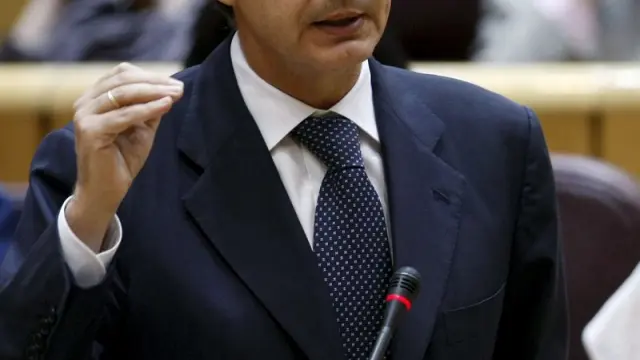 Zapatero durante una sesión de control.