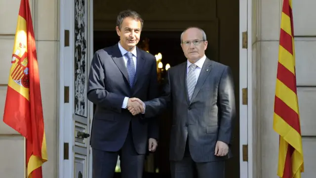 El presidente del Gobierno y el de la Generalitat, en el Palacio de la Moncloa