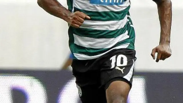 Sinama-Pongolle, en uno de sus partidos con el Sporting lisboeta.
