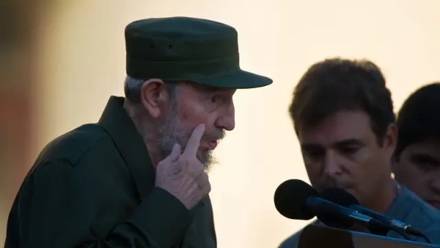 Fidel Castro , durante su discurso