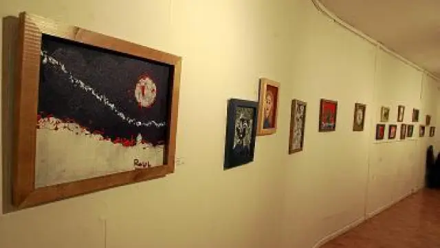 Algunas de las obras de la exposición 'Pintura'.