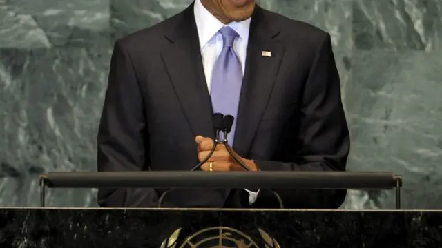 Barack Obama en su discurso en la ONU