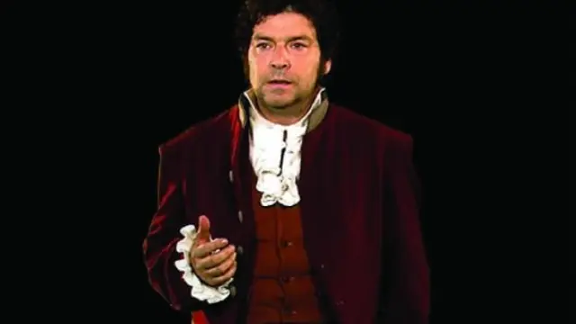 Jorge Asín, caracterizado como Francisco de Goya en un fotograma de 'Dato primitivo 4. 1781: caso Goya'.