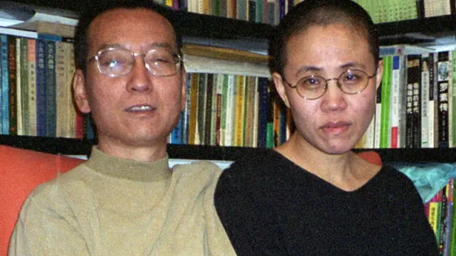 Liu Xiaobo y su esposa