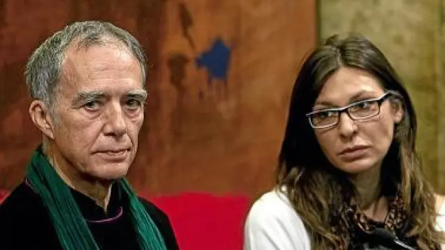 Mariano Anós y Ana García, director y actriz de la obra.