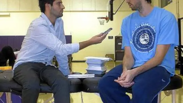 El jugador de baloncesto Pau Gasol, en una entrevista.
