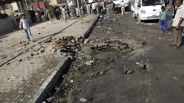 Lugar en el que ha ocurrido la primera explosión, matando a 10 personas y dejando 38 heridos