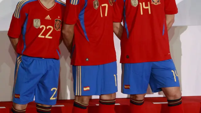 Presentación del nuevo uniforme de la selección española.