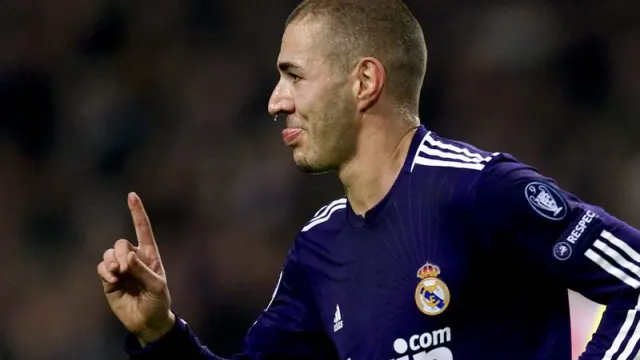 Benzema, autor del primer gol del Madrid
