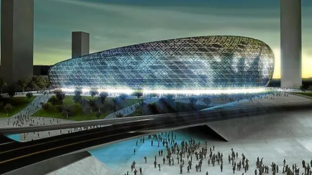 Proyecto para el nuevo estadio de Zaragoza.