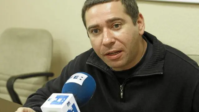 Javier Couso, hermano del cámara de Telecinco José Couso, ayer.