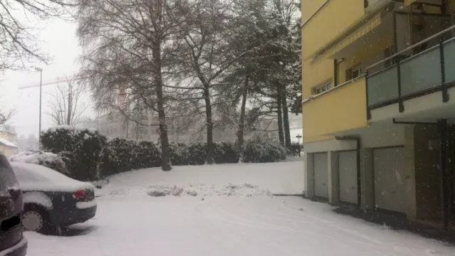 Nieve en Lausana