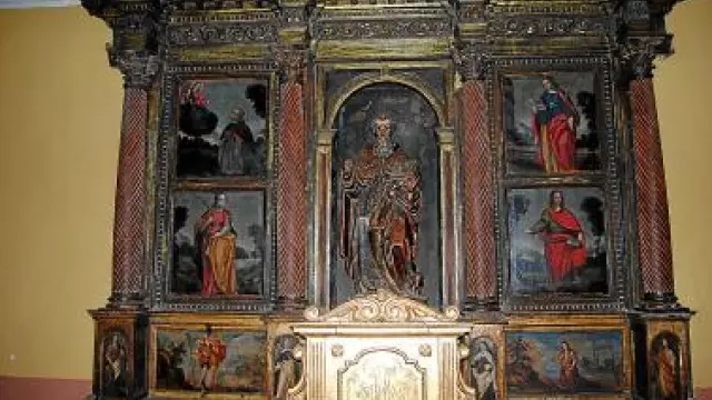 Vistal de cuerpo central del retablo.