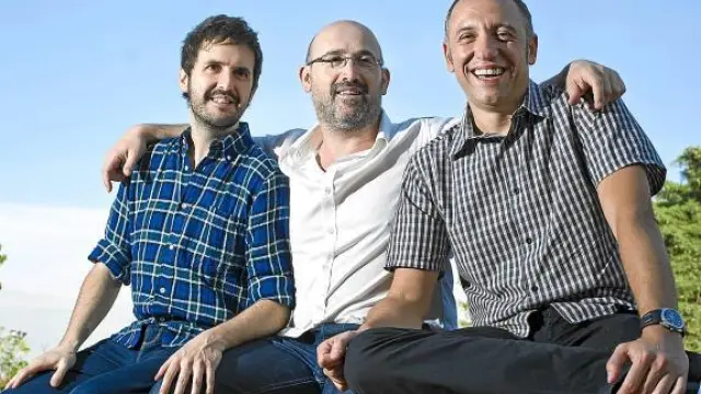 De izquierda a derecha: Julián López, Javier Cámara y Nacho García Velilla.