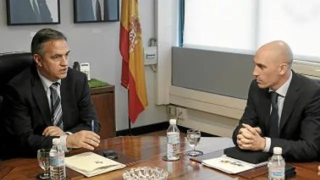 Astiazarán, presidente de la LFP, y Rubiales, presidente de la AFE.