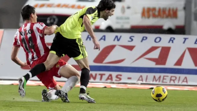 Rigo provoca el penalty sobre Lafita en su único partido disputado en Primera División