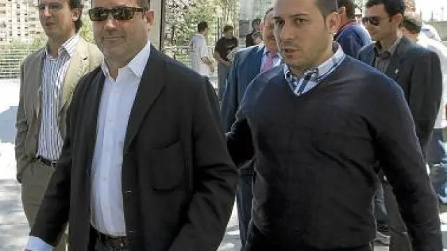 Agapito Iglesias, acompañado de Manuel Ceamanos.