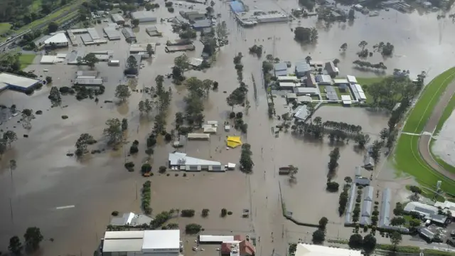 La ciudad se encuentra totalmente bajo el agua