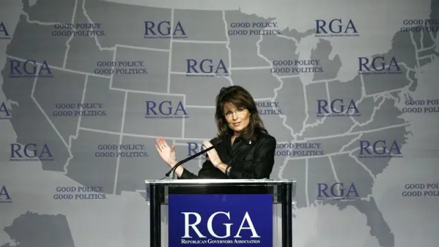 Sarah Palin, en un acto político