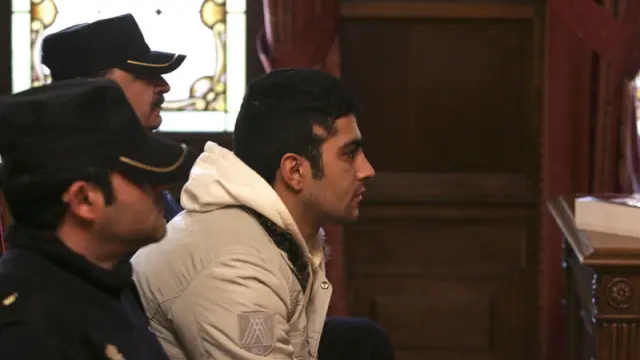Víctor Gómez, acusado del atropello en la discoteca Manhattan, durante el juicio