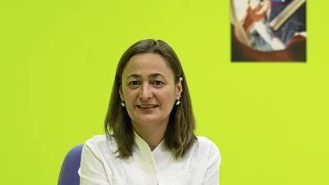 Mari Luz Rodríguez, durante su reciente visita a Zaragoza.