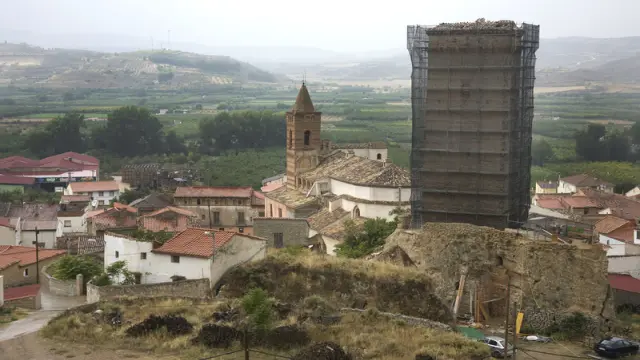 La torre Albarrana de la localidad zaragozana de Maluenda donde se instalará Geosys S.L.