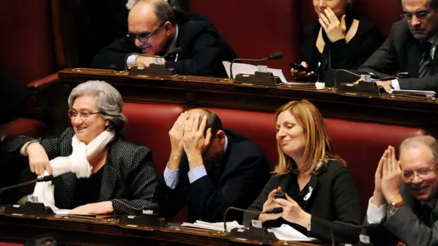 Votación en el Parlamento italiano