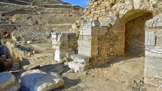 Vista del yacimiento romano de Bílbilis.