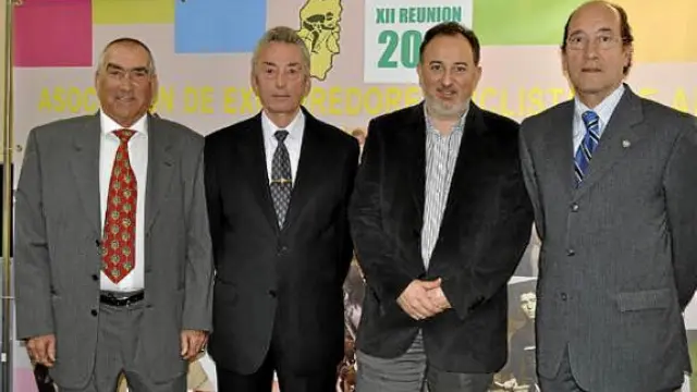 Bonacho, Valero Ibáñez, Miguel Gay y Adolfo Ibáñez, protagonistas en la fiesta de ayer.