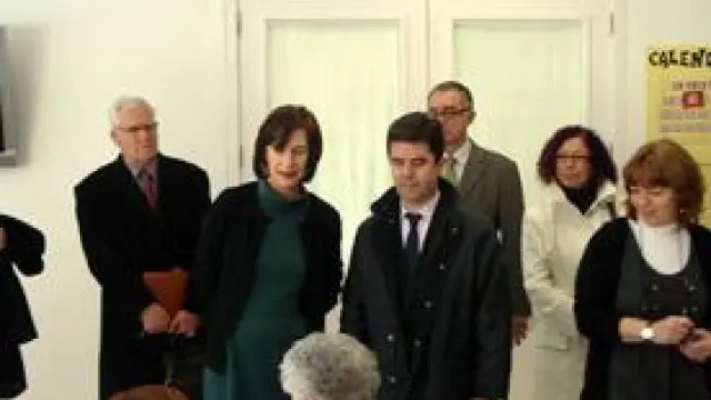 La consejera Ana Fernández y el alcalde Luis Felipe en Casa Aísa.