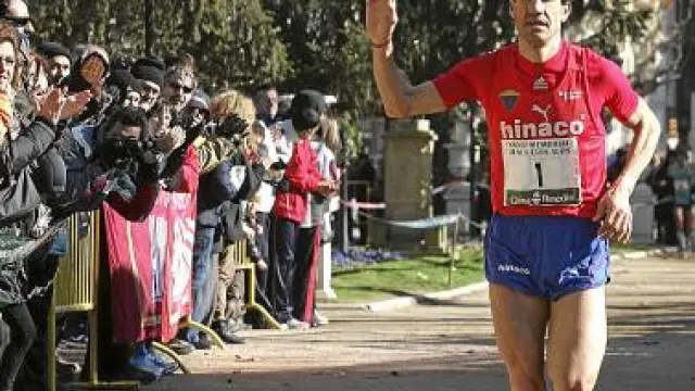 El atleta de Monzón Eliseo Martín.