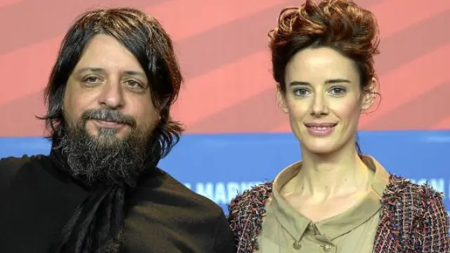 El director argentino Gustavo Taretto y la actriz española Pilar López de Ayala, ayer, en Berlín.