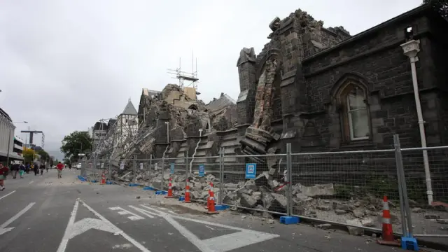 Daños por el terremoto en Christchurch