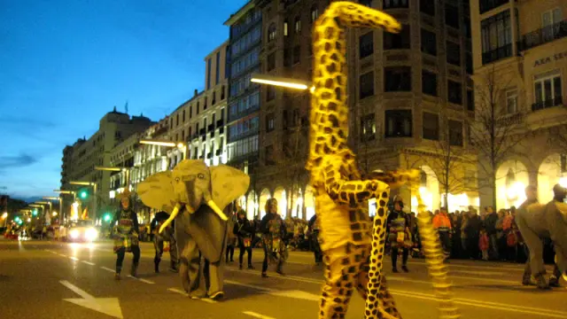 Foto de archivo del desfile del Carnaval en Zaragoza