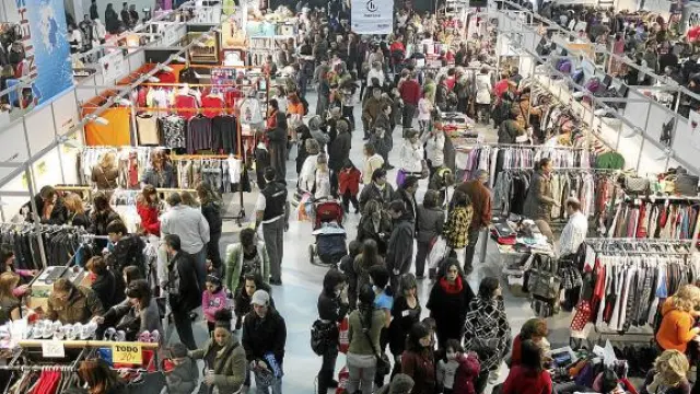 Una de las ediciones de la Feria de Stocks de invierno en Huesca.
