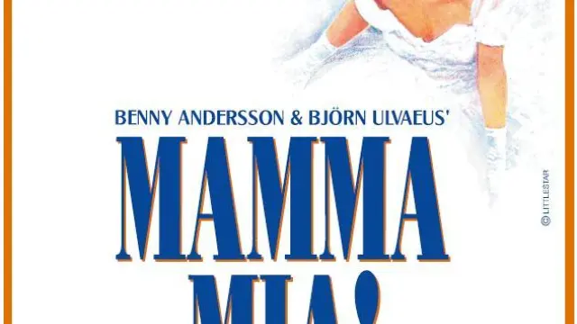 Cartel promocional del musical' Mamma Mia! 2011'.