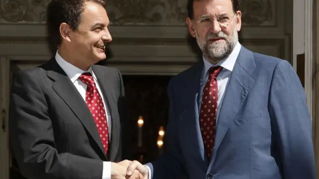 Zapatero y Rajoy, durante un encuentro en la pasada legislatura