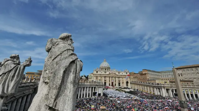 Imagen de la plaza de San Pedro del Vaticano