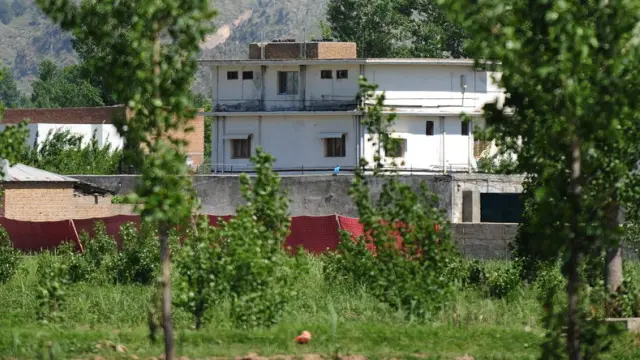 La casa donde vivía Bin Laden