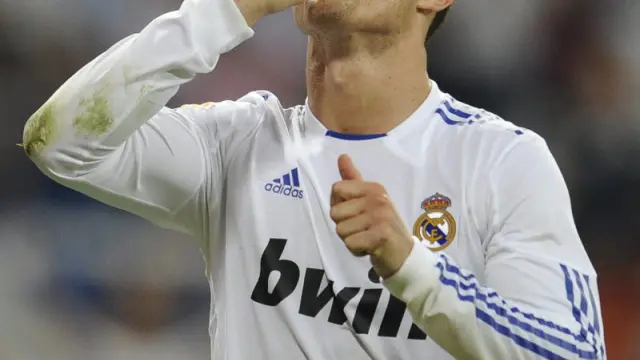 Cristiano Ronaldo celebra uno de sus cuatro goles ante el Getafe