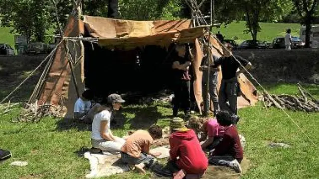 Juegos prehistóricos del Parque Río Vero, en Francia