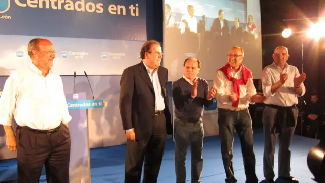 Herrera y los candidatos del PP por Castilla y León