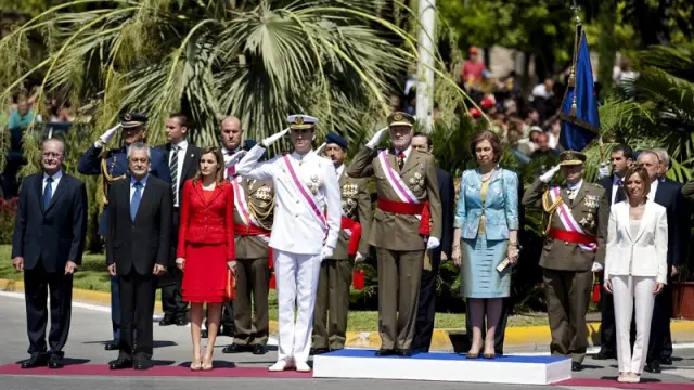 Los Reyes y los Príncipes de Asturias han presidido los actos del Día de las Fuerzas Armadas en Málaga